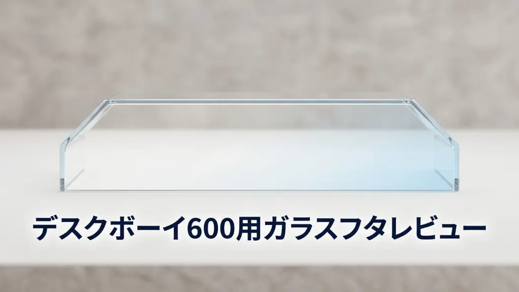 デスクボーイ600用ガラスフタレビュー！メリットとデメリットを解説