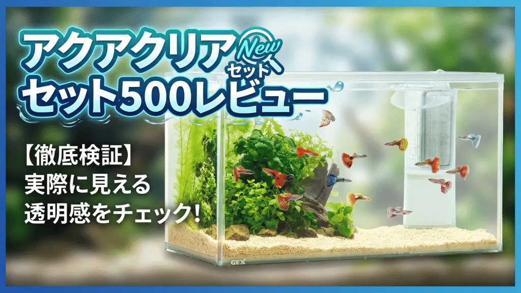 アクアクリアセット500レビュー！メリットとデメリットを解説