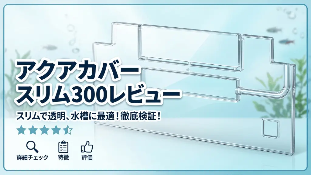 アクアカバースリム300レビュー！メリットとデメリットを解説