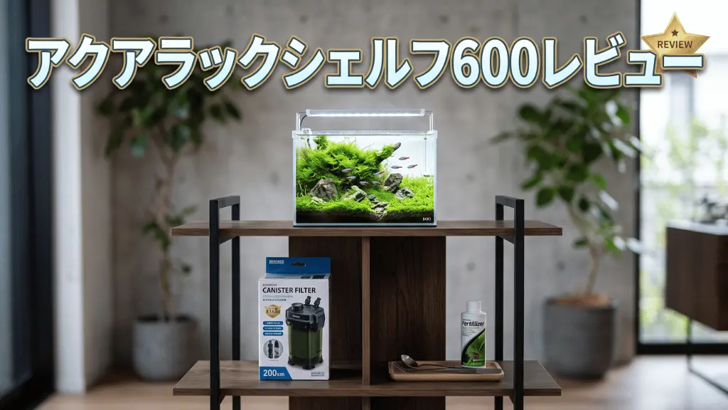 アクアラックシェルフ600レビュー！メリットとデメリットを解説