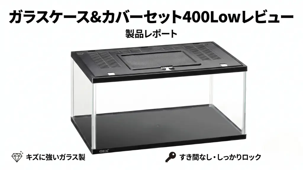 ガラスケース&カバーセット400Lowレビュー！メリットとデメリットを解説