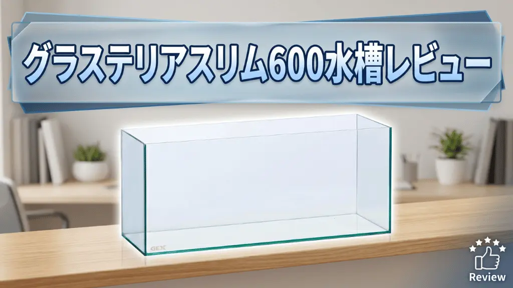 グラステリアスリム600水槽レビュー！メリットとデメリットを解説