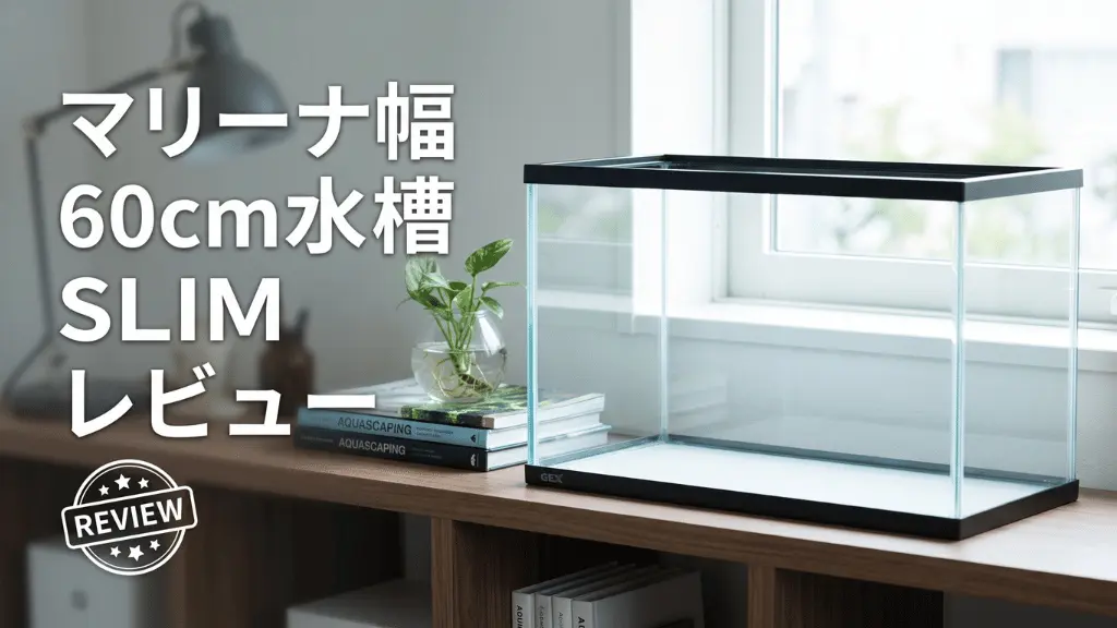 マリーナ幅60cm水槽SLIMレビュー!メリットとデメリットを解説