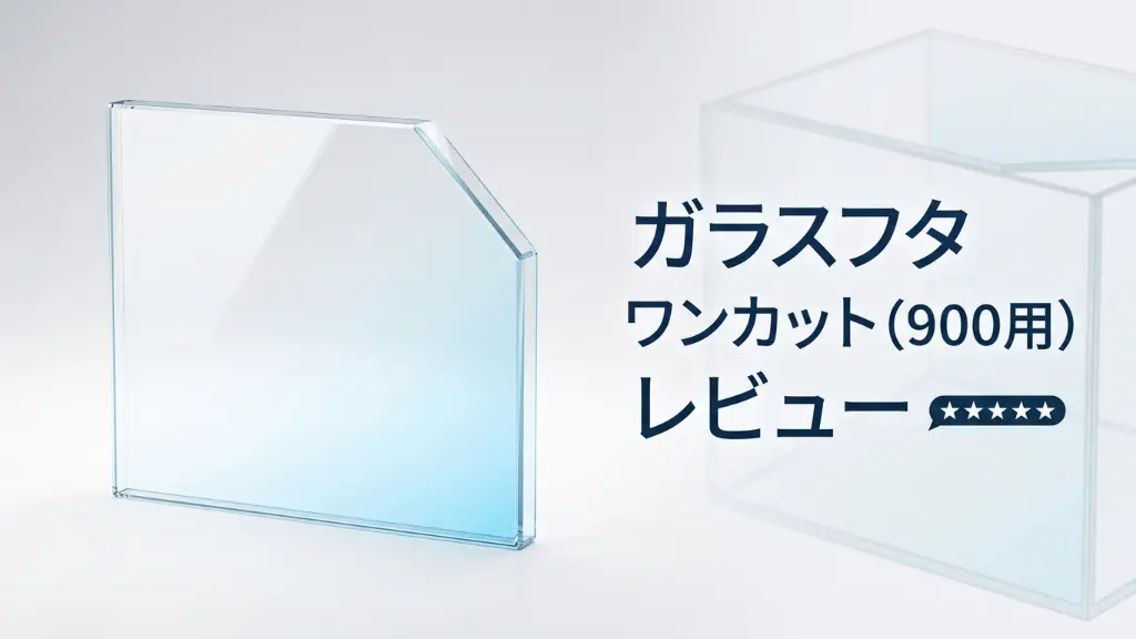ガラスフタワンカット（900用）レビュー！メリットとデメリットを解説