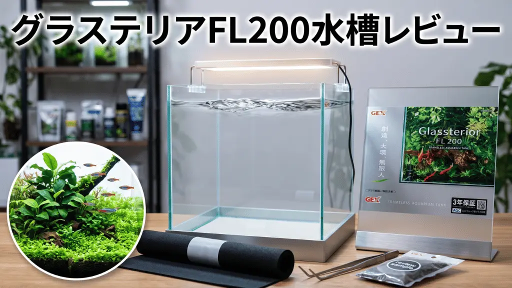 グラステリアFL200水槽レビュー！メリットとデメリットを解説