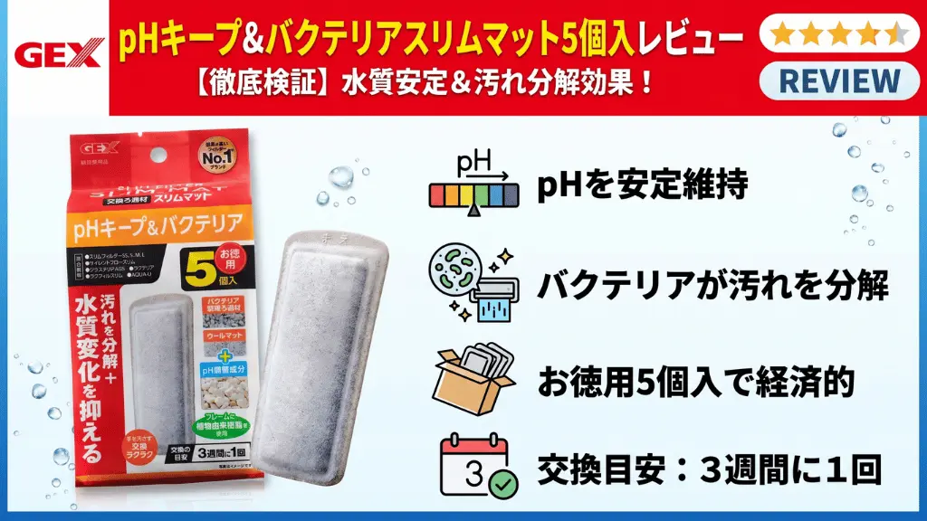 pHキープ&バクテリアスリムマット5個入レビュー！メリットとデメリットを解説