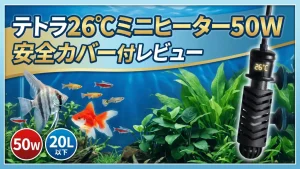 テトラ26℃ミニヒーター50W安全カバー付レビュー！メリットとデメリットを解説