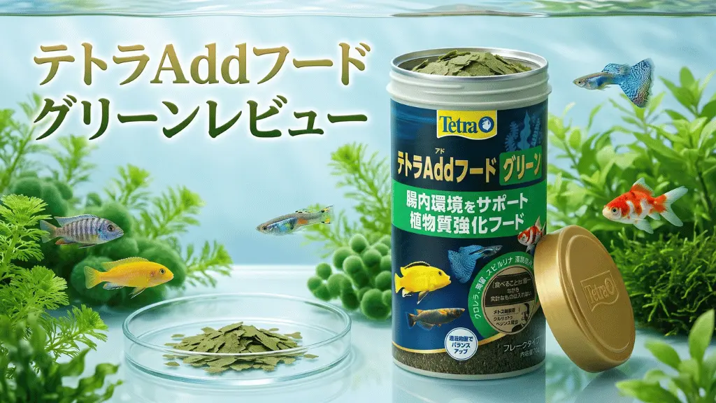 テトラAddフードグリーンレビュー！メリットとデメリットを解説