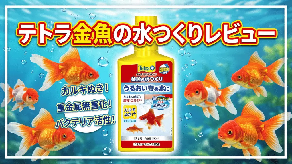 テトラ金魚の水つくりレビュー！メリットとデメリットを解説