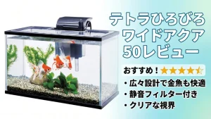 テトラひろびろワイドアクア50レビュー！メリットとデメリットを解説