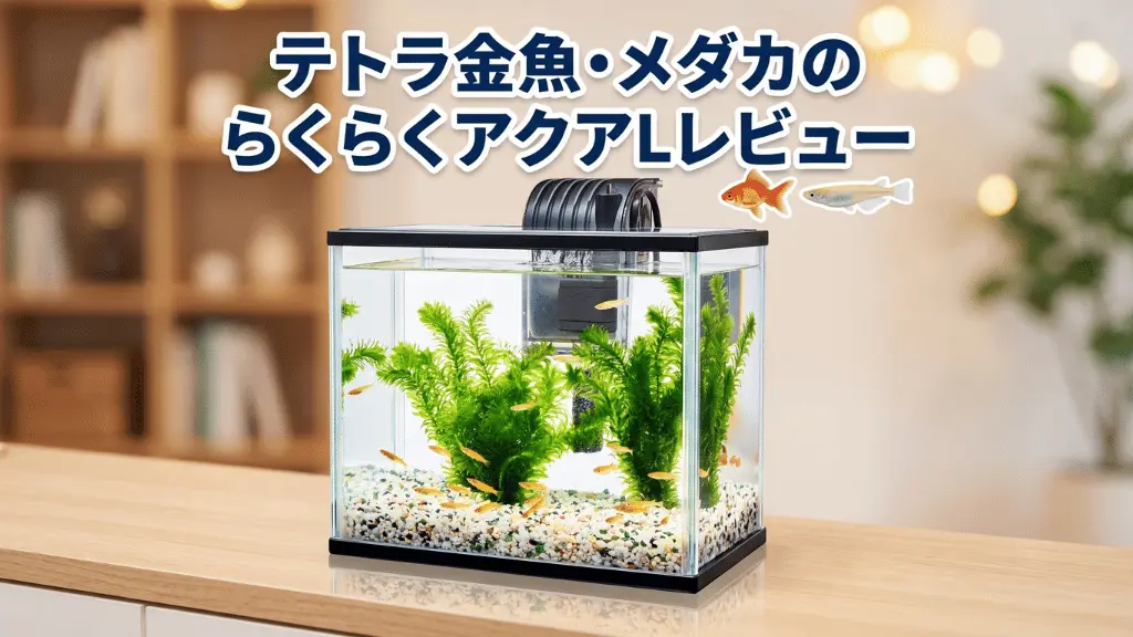 テトラ金魚・メダカのらくらくアクアLレビュー！メリットとデメリットを解説