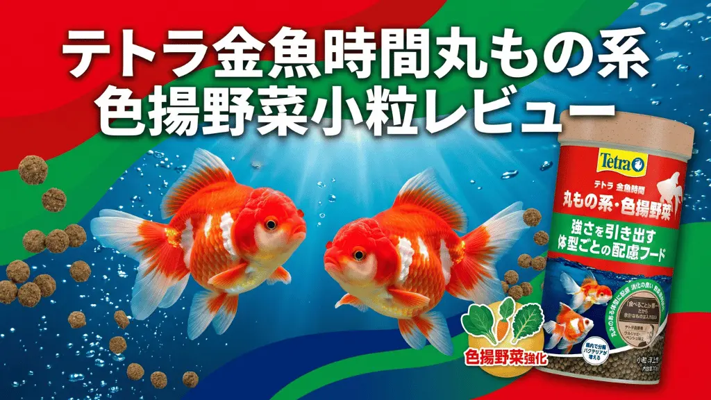 テトラ金魚時間丸もの系色揚野菜小粒レビュー！メリットとデメリットを解説