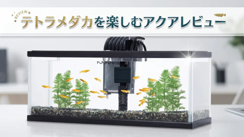 テトラメダカを楽しむアクアレビュー!メリットとデメリットを解説