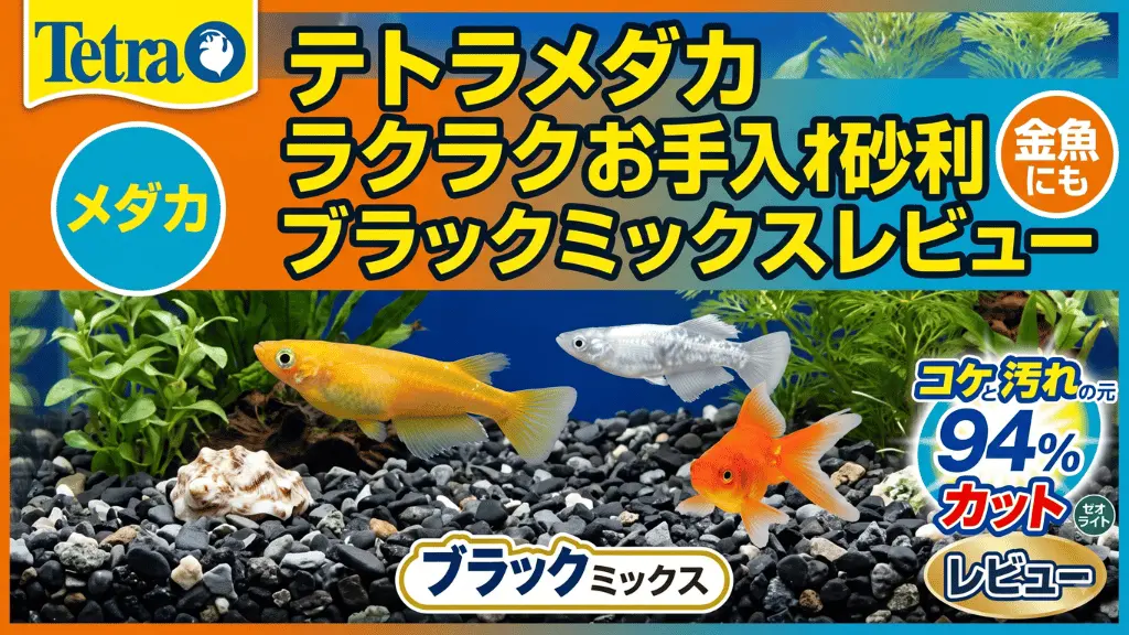 テトラメダカラクラクお手入れ砂利ブラックミックスレビュー！メリットとデメリットを解説