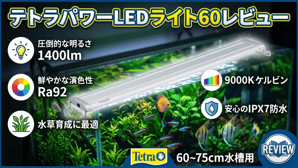 テトラパワーLEDライト60レビュー！メリットとデメリットを解説