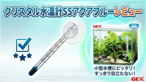 クリスタル水温計SSアクアブルーレビュー！メリットとデメリットを解説