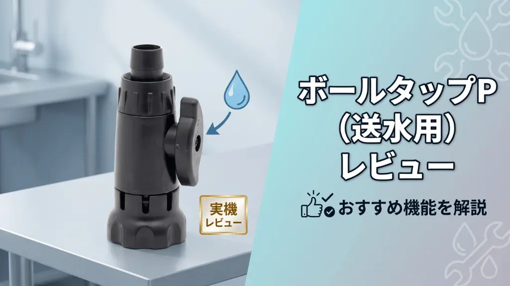 ボールタップP（送水用）レビュー！メリットとデメリットを解説