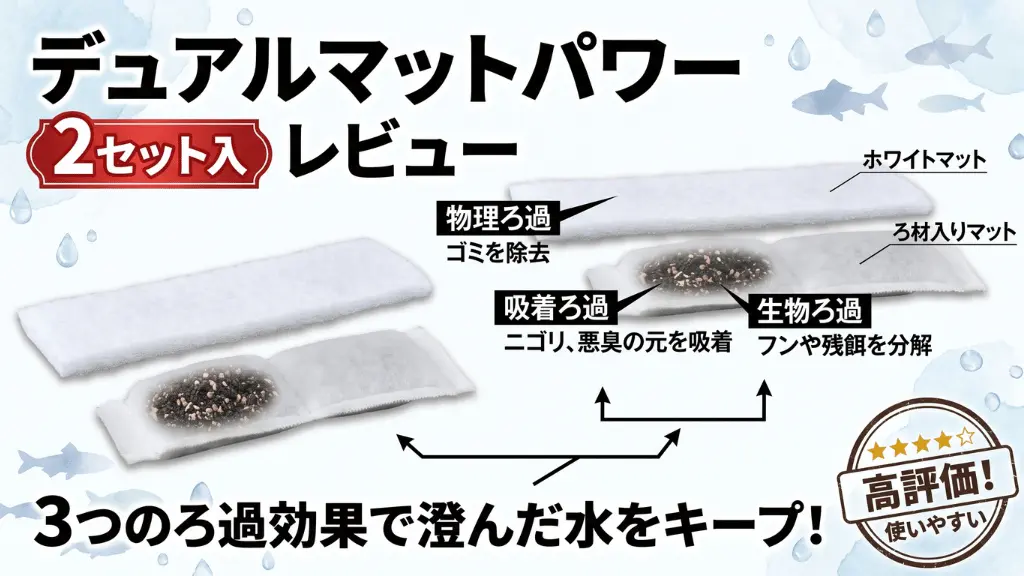デュアルマットパワー2セット入レビュー!メリットとデメリットを解説
