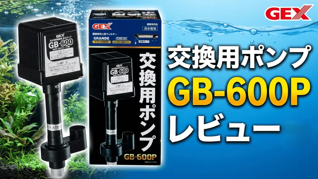 交換用ポンプGB-600Pレビュー！メリットとデメリットを解説