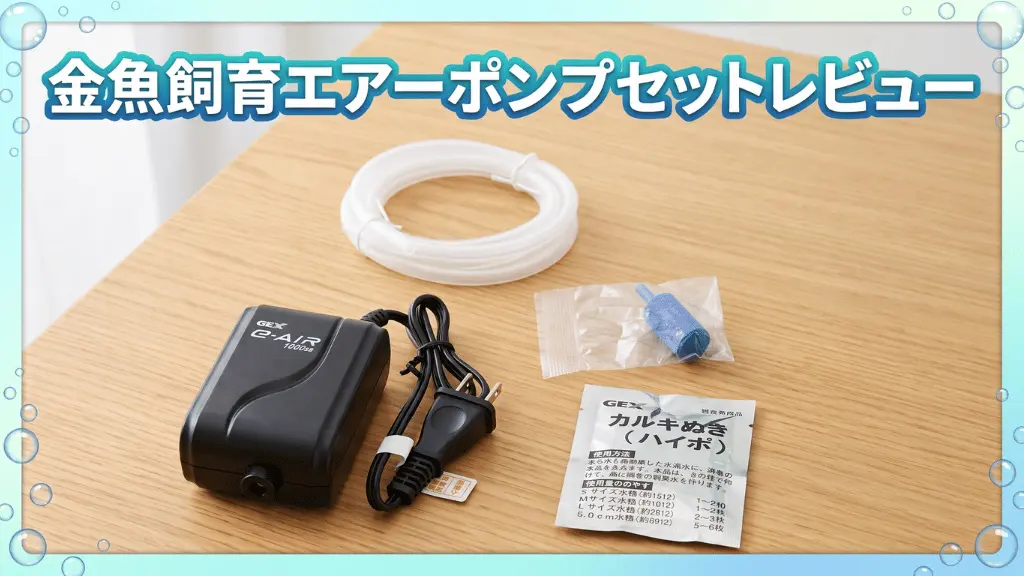 金魚飼育エアーポンプセットレビュー！メリットとデメリットを解説
